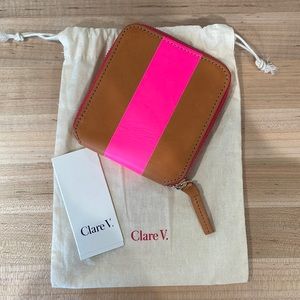 Clare V. Small zip wallet
